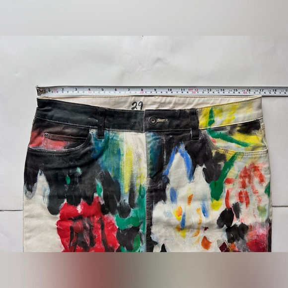 ANTHROPOLOGIE Night Garden Handpainted Denim Skirt
Size 29 art Motif - Picture 3 of 6